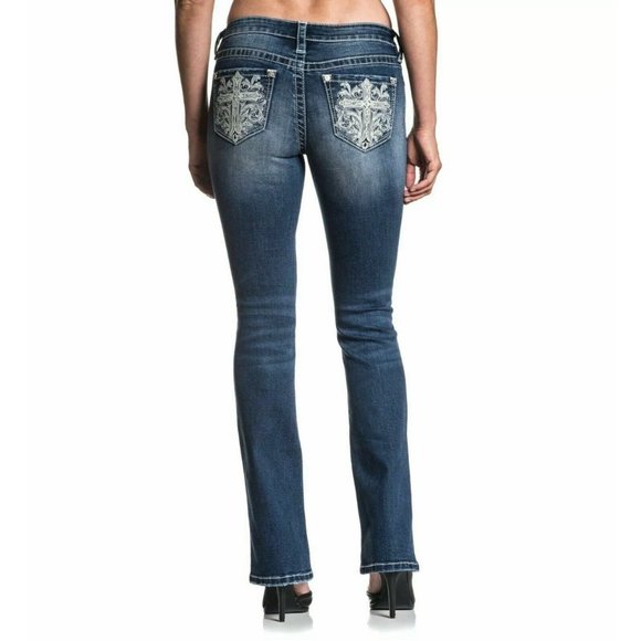 AFFLICTION Women's Denim Jeans JADE STANDARD CALI - Picture 2 of 8